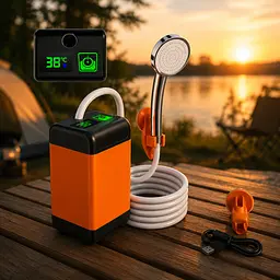 Душ акумуляторний кемпінговий USB з помпою