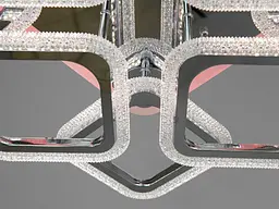 Стельова LED-люстра з диммером та кольоровим підсвічуванням Diasha S2406/4+4HR LED 3color dimmer - мініатюра 2