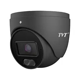 IP-відеокамера 6Mp TVT TD-9564E4(D/PE/AW2) Black f=2.8mm, ІЧ+LED-підсвічування, з мікрофоном (77-00395)