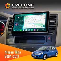 Штатна магнітола Nissan Tiida 2004-2012 Cyclone C9-013 4x64 DSP 4G Cyclone (НФ-00007381)