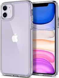 Оригінальний протиударний чохол для iPhone 11 Spigen Ultra Hybrid Crystal Clear 076CS27185 прозорий - мініатюра 3