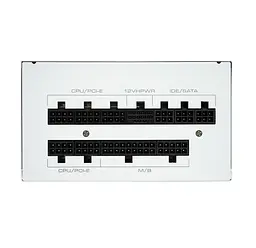 Блок живлення 1000 Вт, ALmordor GSP, ATX, White, модульный, 80+ Gold, Active PFC, 120 мм Fanstop, 3xMolex / 8xSATA / 3x6+2-pin / 1x16-pin / 2x4+4-pin / 1x20+4-pin (ALGSP1000WH) - мініатюра 3