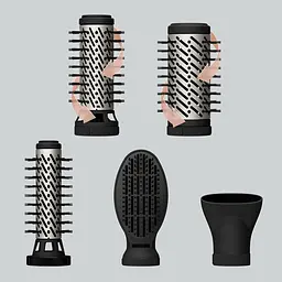 Фен-щітка Rowenta Renewal Brush Active 1000 Вт чорний (UB9540F0) - мініатюра 11
