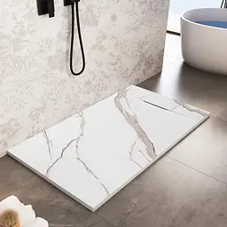 Душовий піддон Rea Bazalt 90x120 carrara white REA-K7001, Мармур - мініатюра 4