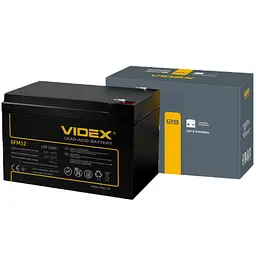 Акумулятор свинцево-кислотний Videx 6FM12 12V 12Ah color box1 (6FM12 1CB)