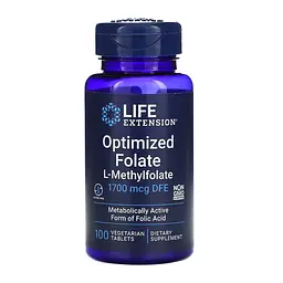 Активний фолат, Optimized Folate 1700 mcg DFE - 100 tabs