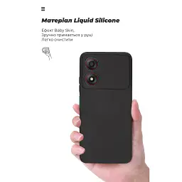 Чохол до мобільного телефона Armorstandart ICON ZTE Blade A34 Camera cover Black (ARM78956) - мініатюра 7