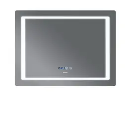 Дзеркало Mixxus Style MR03-90x70 (годинник, LED-підсвічування, антизапотівання) (MI6007) - мініатюра 3