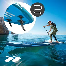Надувна SUP-дошка 320 см, 150 кг, 2 в 1 із сидінням каяка, веслом-трансформером, рюкзаком та гермомішком - мініатюра 7