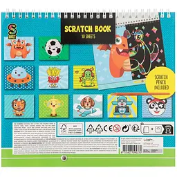 Скретч-книга Grafix Funny Monsters 20х24 см 10 аркушів (220006_02) - мініатюра 2