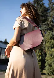 Жіноча шкіряна сумка Ruby L бордова краст - мініатюра 4