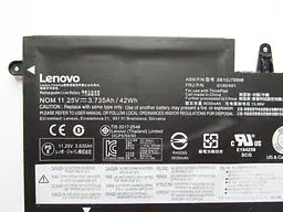 Акумулятор для ноутбука Lenovo ThinkPad 13 (1st Gen) 01AV401, 3735 mAh (42Wh), 3cell, 11.25V, Li-ion, чорний - мініатюра 2