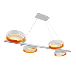Світильник стельовий Brille підвісний BR-01 666S/4 LED 20W NW WH/G - мініатюра 6