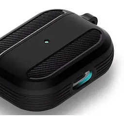 Силіконовий чохол Primo Rubber для навушників AirPods 3 (MME73) Black - мініатюра 3