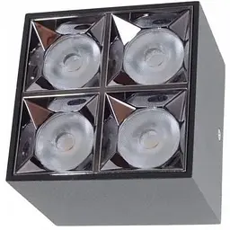 Світильник накладний Brille HDL-DT 205/4*5W NW BK 36-308