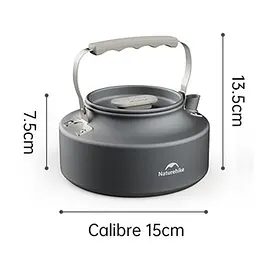 Чайник Naturehike CNK2450CF010 0.8 л, алюміній - мініатюра 4