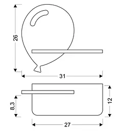 Настінний світильник Candellux 21-85115 BALOON - мініатюра 2