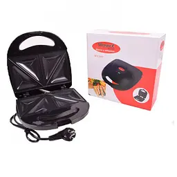 Сендвичница бутербродниця Wimpex WX-1049 750W Black - мініатюра 2