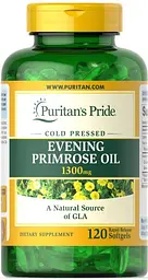 Олія вечірньої примули Puritan's Pride Evening Primrose Oil 1300 мг 120 гел капс