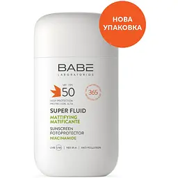 Cонцезахисний супер флюїд Babe Laboratorios Sun Protection SPF 50, для всіх типів шкіри з матуючим ефектом, 50 мл - мініатюра 3