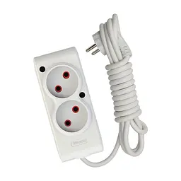 Мережевий подовжувач TECCO 3м 2 поста white (8681277841118)