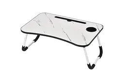 Столик для ноутбука Fabrika Marble White