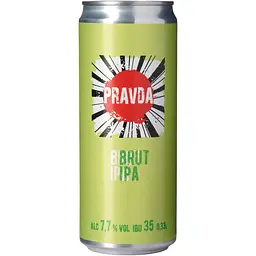 Пиво Правда Brut IPA світле нефільтроване 7.7% 0.33 л з/б - мініатюра 2