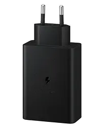 Блок живлення USB C 65W 3 порти універсальний адаптер для смартфона мультипорт потужна зарядка мережевий блок Чорний - мініатюра 2