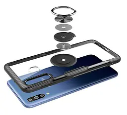 Чохол Primolux Ring Magnetic Stand для Samsung Galaxy M30 2019 (SMM305F) Black - мініатюра 4