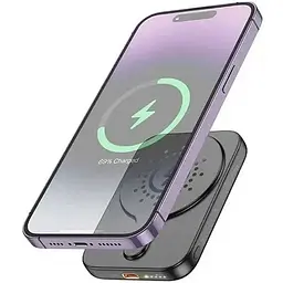 Портативна батарея Hoco J117 Esteem PD20W Magnetic 5000 mAh Black - мініатюра 4