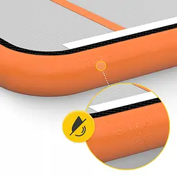 Мат гімнастичний надувний 4FIZJO Air Track Mat 500 x 200 x 20 см White/Orange (P-5907739312051) - мініатюра 4