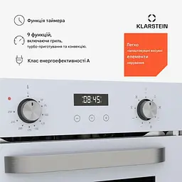 Вбудована духовка Klarstein SmartSlim 49 л 2000 Вт (10046697) - мініатюра 4