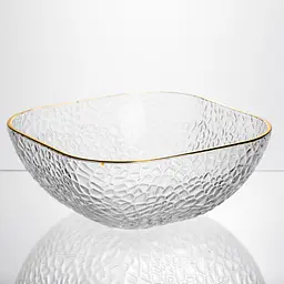 Набір салатниць Golden 7 штук 1.5 л/0.2 л із золотою окантовкою Yiwu HP-34-43 - мініатюра 7