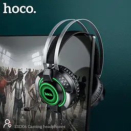 Навушники Hoco ігрові ESD06 Gaming headphones Hi-Res чорні - мініатюра 2