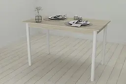Стіл кухонний Ferrum-decor Беніта 75x120x70 Білий ДСП Сонома 16мм (FRD-106276) - мініатюра 2