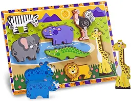 Формовий пазл Melissa&Doug Сафарі, 7 елементів (MD13722) - мініатюра 2