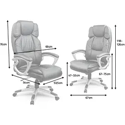 Офісне крісло Sofotel EG-227 Brown - мініатюра 4