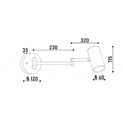 Бра KLOODI DECO WA-CAPRI D60 3K GD - мініатюра 5