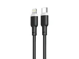 Кабель XO NB208A PD Type-C to Lightning Liquid Silicone 20W 1m Black