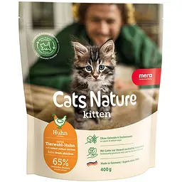 Сухий корм Mera Cats Nature Kitten Chiken (Huhn) з куркою для кошенят всіх порід 400 г