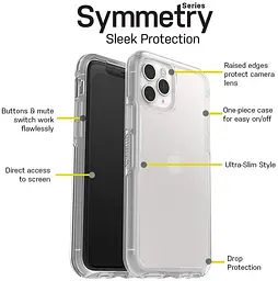 Чохол протиударний прозорий OtterBox Symmetry Series для iPhone 11 Pro (5.8") Clear - мініатюра 4