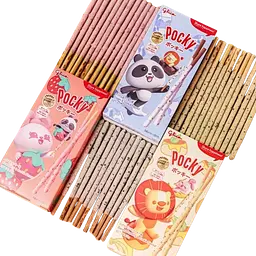 Японські палички Pocky Biscuit Sticks з молочно-шоколадним кремом та крихтами печива 35г - мініатюра 4