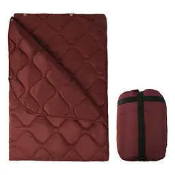Ковдра тактична кемпінгова з чохлом Red 150 × 200 см KT7001010 з кнопками для використання під пончо
