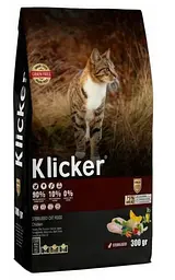 Сухий корм Klicker для стерилізованих котів з Куркою 300 г