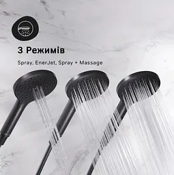 Душова система ShowerSpot Am.Pm Like black matt F0780722, Чорний матовий - мініатюра 2