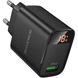 МЗП Borofone BA95A Ilustre QC3.0 (1USB-A) Black - мініатюра 5