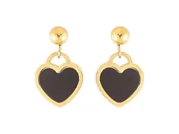 Сережки Xuping пусети TTM Stainless Steel 14K "Сердечка" (335957) 2,7см