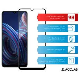 Скло захисне ACCLAB Full Glue ZTE Blade A72 Black (1283126545542) - мініатюра 3
