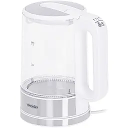 Електрочайник Mesko MS 1301 білий 1850-2200Вт/ 1.7л/ скло/ встановлення температури - мініатюра 3