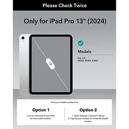 Чохол-клавіатура ESR Ascend Keyboard Case US Layout-Black для iPad Pro 13" (2024) (6B0200101) - мініатюра 2
